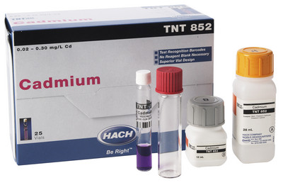 CADMIUM, TNT+, (0.02-0.3 MG/L) PK/25-HACH TNT852