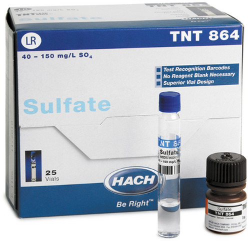 Sulfate TNTplus Vial Test, LR (40-150 mg/L SO4)-HACH TNT864