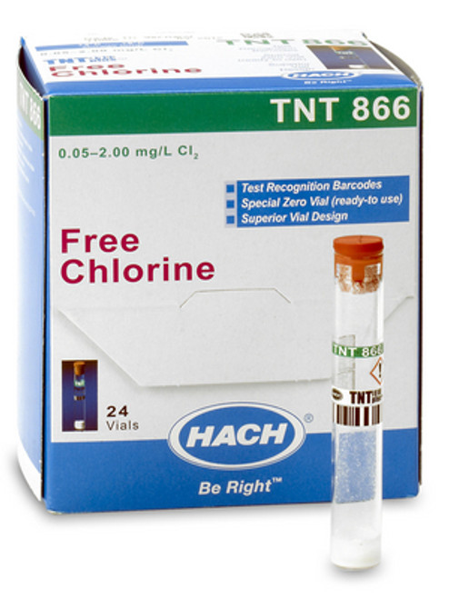 Free Chlorine TNTplus Vial Test (0.05-2.00 mg/L Cl2)-HACH TNT866
