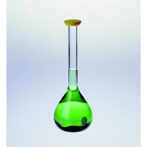KIMAX® Class A Serialized and Certified Volumetric Flasks with Snap Cap-KIMBLE 28012-100