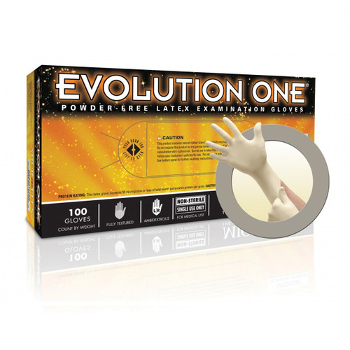 Evolution One Powder-Free Latex Gloves-MIC EV-2050-M