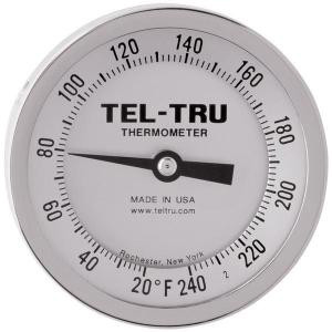 Dial Thermometers, 3" Face with 4" Stem-TEL 3410-04-65