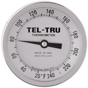 Dial Thermometers, 3" Face with 6" Stem-TEL 3410-06-65