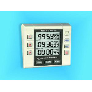CLOCK/TIMER TRIPLE DISPLAY-TRACEABLE 94411-10