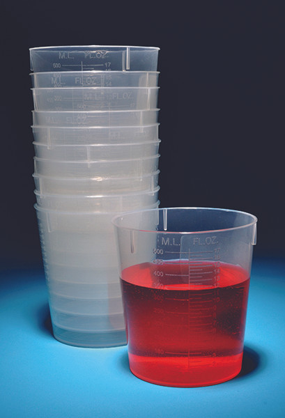 STACKABLE BEAKERS, POLYPROPYLENE-UNITED BST120-PK/25