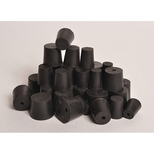 United Scientific® Rubber Stoppers, 1-Hole, #5 1/2-UNITED RST5A-H