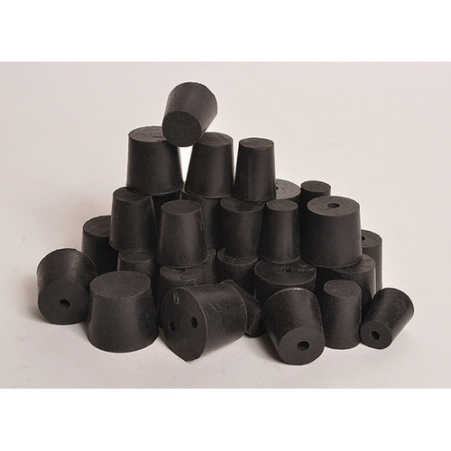 United Scientific® Rubber Stoppers, 1-Hole, #6 1/2-UNITED RST6A-H