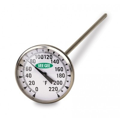 .75 in Dial Thermometer 0 to 220°F-VG 82220