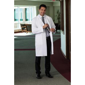 1963 Meta Men's 38" Labcoat with iPad® Pocket. White Swan Brands-WSWAN 1963-011-38