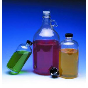 Safety-Coated Bottles w/Caps. Wheaton-WTN 220736