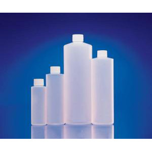 Natural HDPE Cylinder Round Bottles w/Caps. Wheaton-WTN 221154