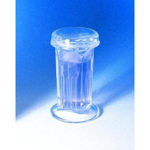 5/10-Slide Coplin Staining Jar with Glass Cover-WTN 900470