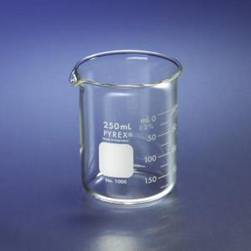 PYREX®, Griffin, Low Form, Double Scale, Graduated. Corning-CGW 1000-250