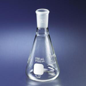 PYREX 500mL Narrow Mouth Erlenmeyer Flask with 24/40 Standard Taper Joint-CGW 5000-500