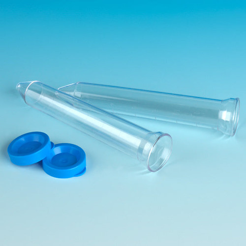 Urine Collection System, 12mL Flared Top Urine Centrifuge Tube and Separate Blue Snap Cap-GLB 112014