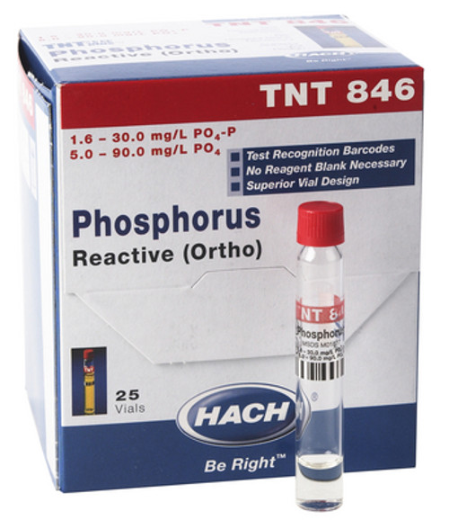Phosphorus (Reactive) TNTplus Vial Test (5 to 90 mg/L PO4)-HACH TNT846
