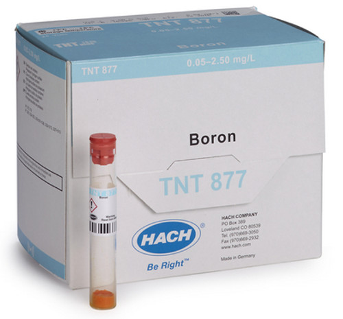 Boron TNTplus Vial Test (0.05-2.50 mg/L B)-HACH TNT877