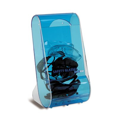 Clearly Safe® Acrylic Eyeglass Dispenser Counter or Wall Mount, Blue-HS HS1040A