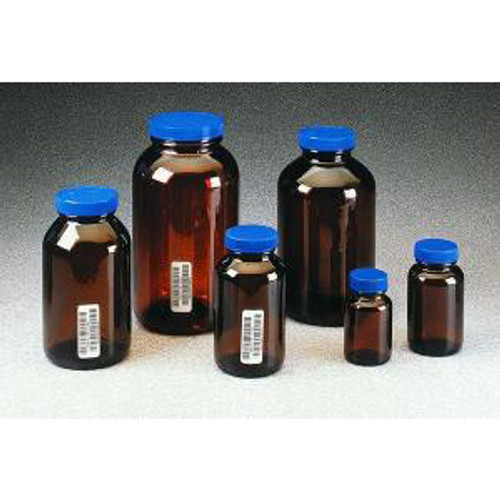 Amber Wide-Mouth Environmental Sample Jars, Tall Form. I-Chem-ICHEM 141-0500
