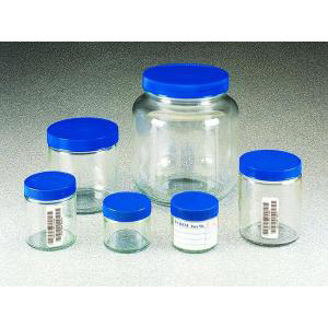 I-Chem 125ml SS Short Clear Glass Jar processed-ICHEM 220-0125