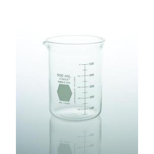 KIMAX® Griffin Low Form Beakers w/Double Capacity Scale-KIMBLE 14000-600