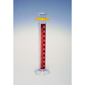 KIMAX® Class B "To Deliver" Single Metric Scale Cylinder w/Red Stripe-KIMBLE 20024D-50