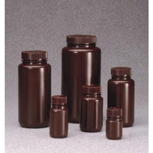 Amber Wide-Mouth Bottle, HDPE. Nalgene-NALGE 2106-0004