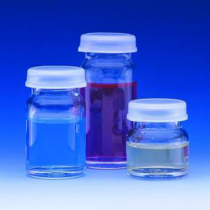 Clear Sample Bottles with Plastic Snap Cap-WTN 225546