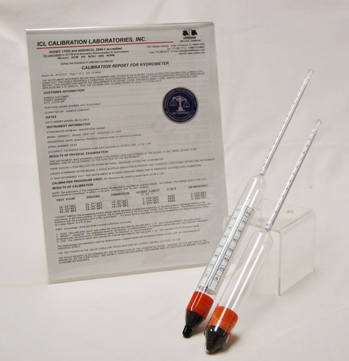 Hydrometers, API Combined Form. 380mm ----GWI A-972