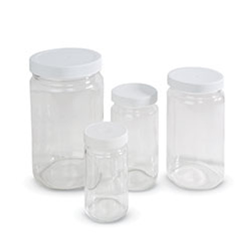Clear Wide-Mouth Environmental Sample Jars, Tall Form. I-Chem-ICHEM 221-0125