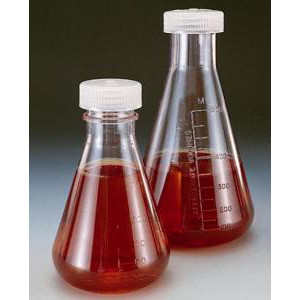 Polycarbonate Erlenmeyer Flasks with Screw Closure-NALGE 4108-0250