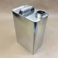 Sample Can | 1 gallon | U.N. Certified Oblong | F-Style | Metal | 40/Case (Closures sold separately-TSI P5060-5