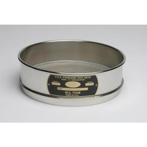 8" Diameter All Stainless Steel Sieves. Tyler-WST 5206
