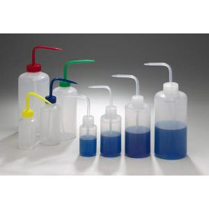 Narrow Mouth Wash Bottles, Natural or Color-Coded-BEL F116170500