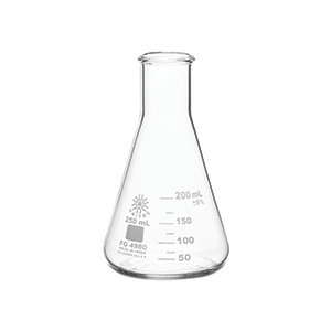 United Scientific® Erlenmeyer Flask, Narrow Mouth, Borosilicate Glass, 2000 mL-UNITED FG4980-2000