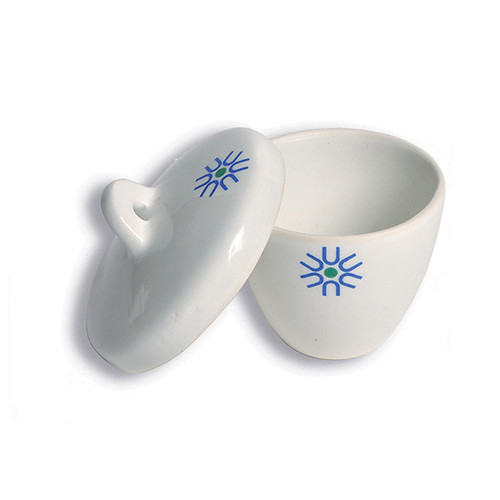 United Scientific® Porcelain Crucible, Tall Form, With Cover, 25 mL-UNITED JCT025