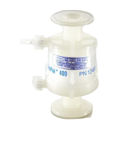 AcroPak™ 400 Capsules with Supor® EKV Membrane - 0.2µm, 2.5 - 3.8 cm (1 - 1 1/2 in.) sanitary flange inlet/outlet connection, Gamma-Irradiated, 1/PK-PALL 12460