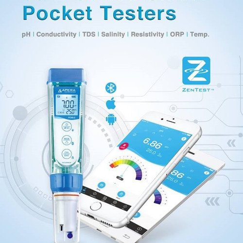 ZenTest Smart Pocket Spear pH Tester Kit-APERA AI3713