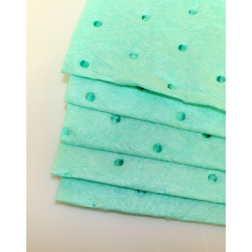 Chemically resistant, highly absorbent green quilted bench wipe, approx. 5x4.5 inch, 500/cs-IWT HAP-050450-CS