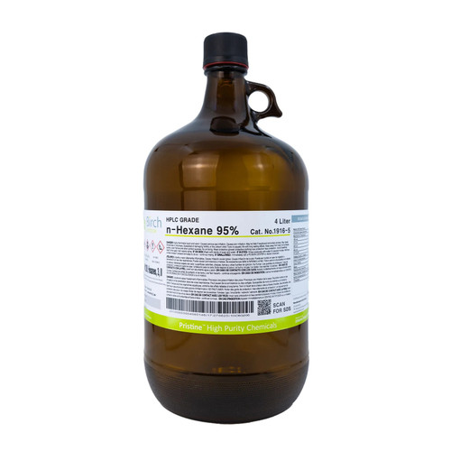 PRISTINE® n-Hexane 95%, HPLC Grade, 4 Liter, 4/Case-BIRCH 1916-5