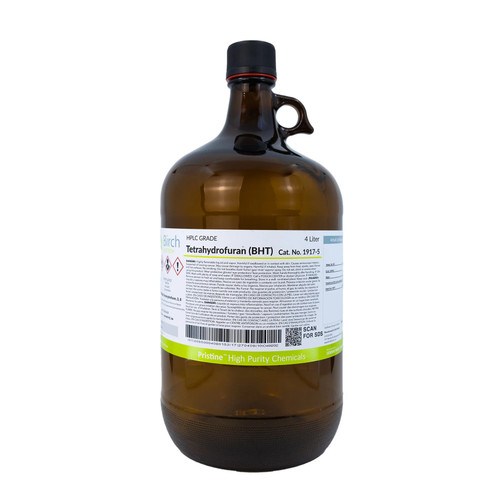 PRISTINE® Tetrahydrofuran, HPLC Grade, 4 Liter, 4/case-BIRCH 1917-5