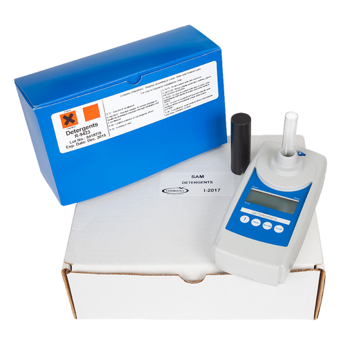 Detergents (anionic surfactants, MBAS) Instrumental Kit, Range: 0-2.50 ppm, Method: Methylene Blue, 20 tests, includes Detergents SAM-AQUAP I-2017