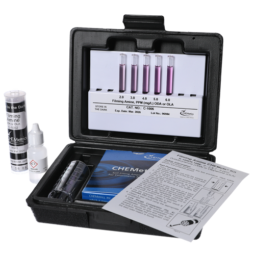 Film Forming Amines (FFA) CHEMets® Kit, Range: 0-2 & 2-6 ppm-AQUAP K-1006