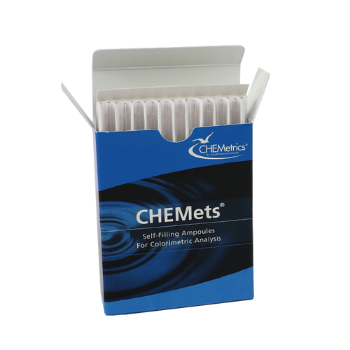 Nitrite/Nitrate — CHEMets Refill, for kits K-6904, K-6909D, and K-6909A (Cadmium Reduction method), Accessory pack A-6900 is also required, 30 tests-AQUAP R-7002
