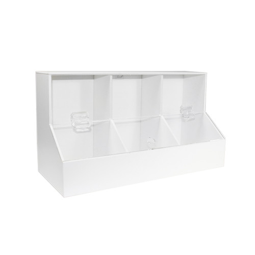 Large Dispensing Bin with 3 Compartments and Removable Lid-TRIPPNT 50005