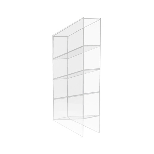 Clear Pipette Storage Bin Acrylic 4 Compartments Desktop-TRIPPNT 50112
