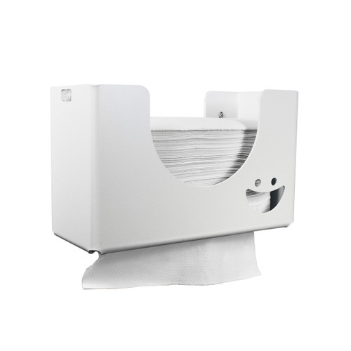 White Single Smiley Face Paper Towel Dispenser-TRIPPNT 50782