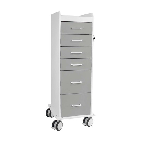 TL 6D Cart with Dolphin Gray Drawers-TRIPPNT 51382