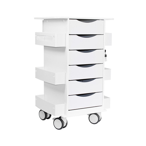 Core 6D Cart with White Drawers-TRIPPNT 53463