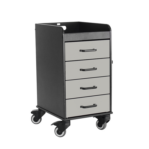 Black Compact with Dolphin Gray Drawers-TRIPPNT 53480